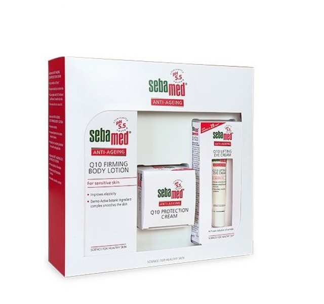 SEBAMED ANTI-AGEING PAKET (Q10 BODY LOSION+Q10 PROTECT KREM+Q10 EYE LIFTING KREM)